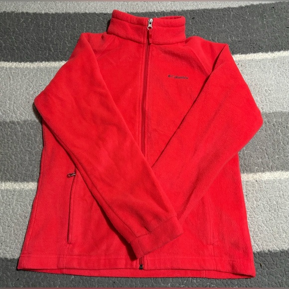 Columbia Jackets & Blazers - Columbia Vibrant pink Fleece zip up XL